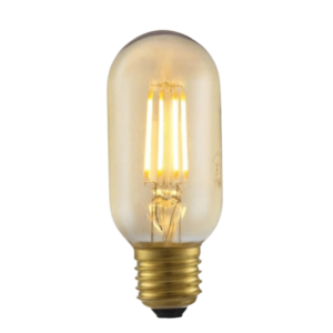 4W Vintage LED Filament Light Bulb E27 - T45 Amber