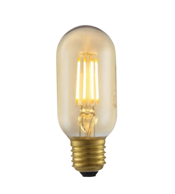 4W Vintage LED Filament Light Bulb E27 - T45 Amber